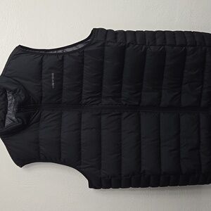 Lands' End Black Quilted Vest